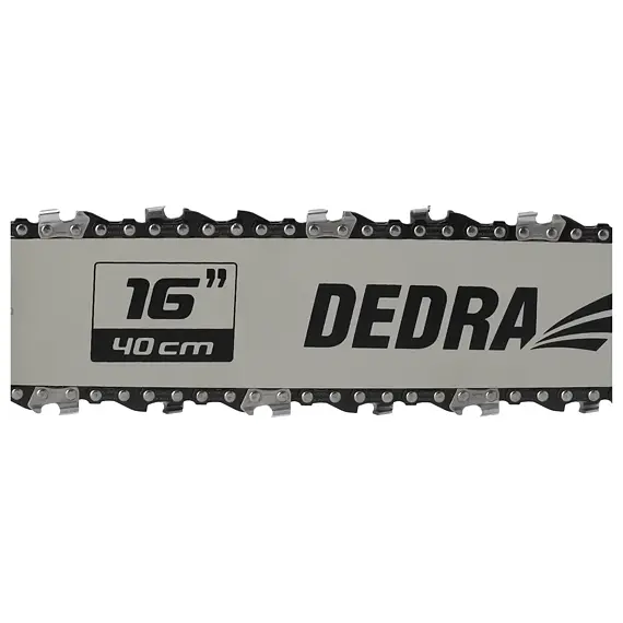 DEDRA aku řetězová bezuhlíková pila 40cm, 2*18V bez baterie, SAS+ALL DED7195V
