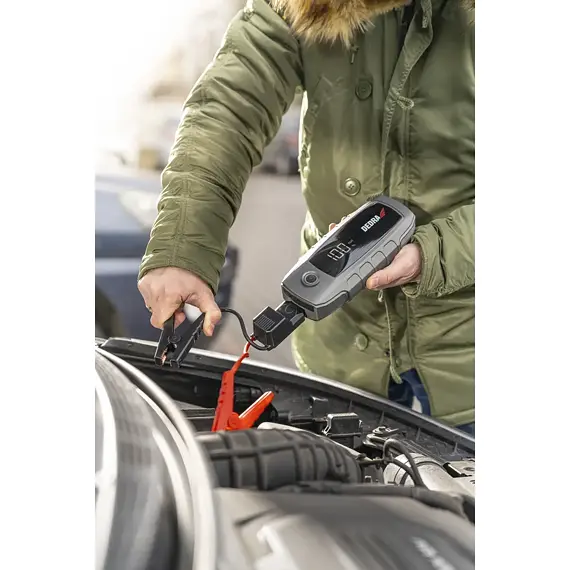 DEDRA powerbanka se startem motoru 16Ah, start.proud 800A, špičkový 1600A, DEPP1600