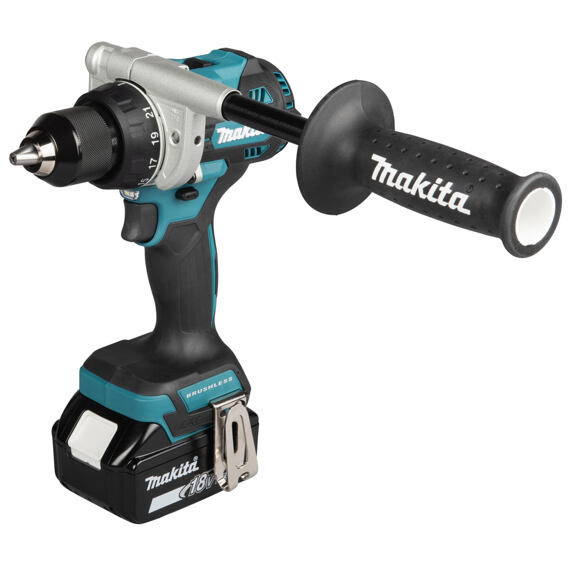 MAKITA DDF492RTJ aku bezuhlíková vrtačka LXT 18V/2*5Ah, 130Nm, 0-550/2100 ot./min., MAKPAC
