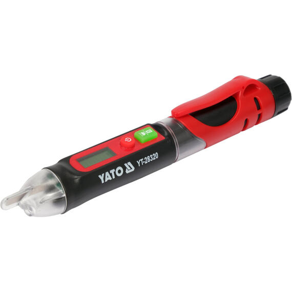 YATO zkoušečka napětí indukční 12-1000V, LCD displej, YT-28320