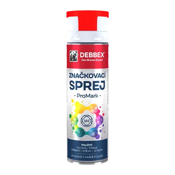 DEBBEX značkovací sprej PRO MARK Červená 500ml, TP00002DBX