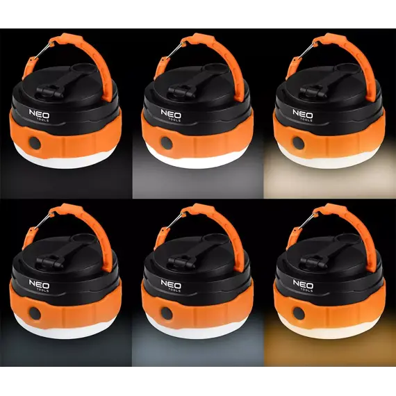 NEO lampa kempingová 3v1, 500lm, USB-C, 99-118
