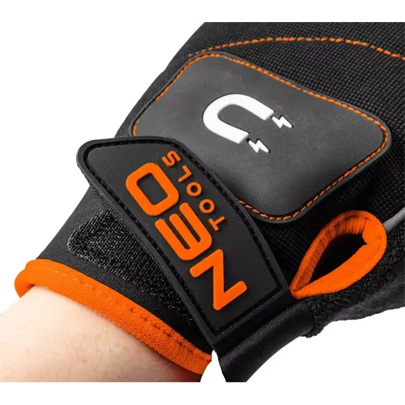 NEO rukavice pracovní s magnetem, 3 odkryté prsty, EN 388, GD014