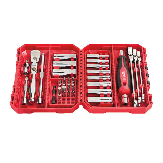MILWAUKEE 4932498382 gola sada 1/4", 39-dílná, OP ráčnový klíč 8+10+13mm