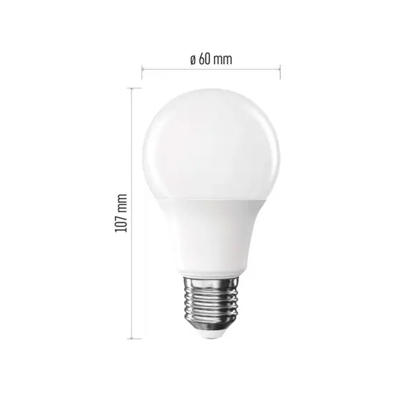 EMOS LED žárovka Classic A60, E27, 5,8W, 645lm, neutrální bílá ZQ5E33