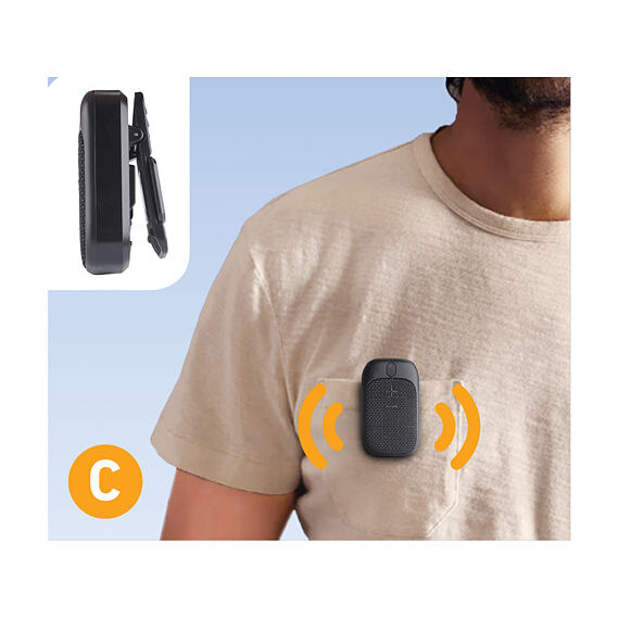 EXTOL Premium reproduktor/hands-free, bluetooth, USB nabíjení, váha pouze 64g, 8891513