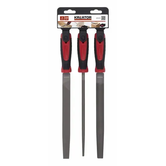 KREATOR sada pilníků 250 mm, 3ks KRT451107