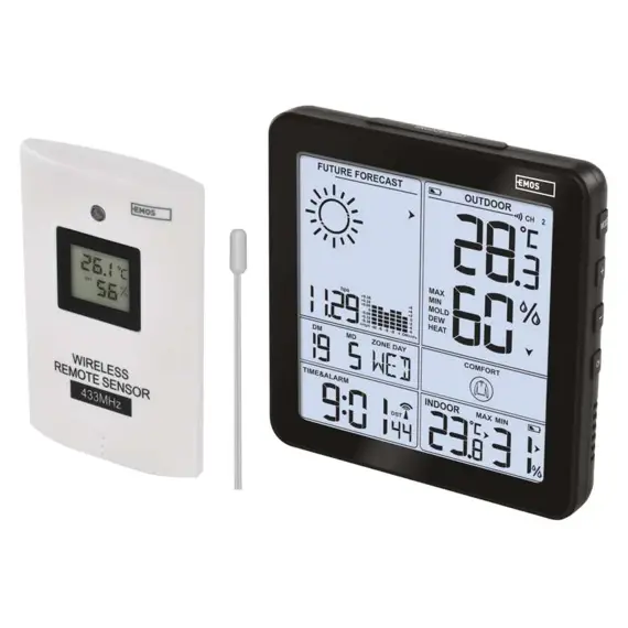 EMOS domácí bezdrátová meteostanice E5080