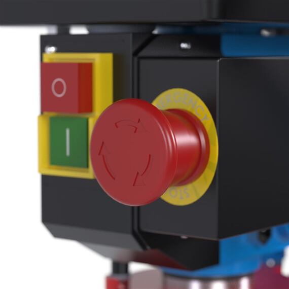 GÜDE GTB 16/550 LASER stolní vrtačka, 550W, 3-16mm/MK2, vyložení 104mm
