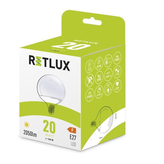 RETLUX RLL 467 LED žárovka BIG GLOBE 20W, E27