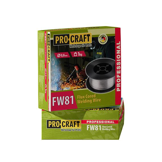 PROCRAFT FW81 svařovací trubičkový drát, 0,8mm, 1kg