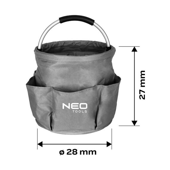 NEO taška zahradní kulatá, nosnost 15kg, odolná tkanina, 44-700