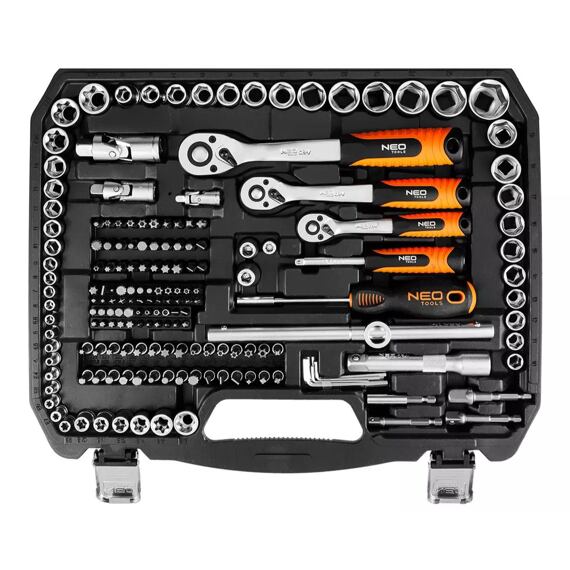 NEO gola sada 1/2"+3/8"+1/4", 220-ti dílná, OP klíče, 10-220
