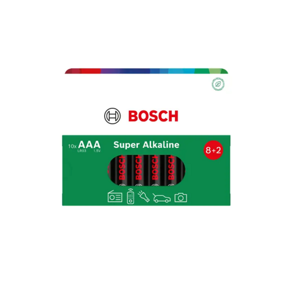 BOSCH baterie LR03SA10B/00 AAA SUPER ALKALINE, 10ks
