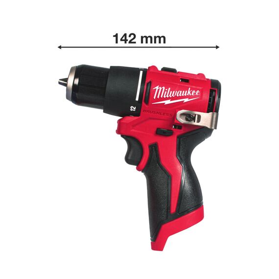 MILWAUKEE M12 BLPDRC-0 aku příklepová vrtačka 12V, 40Nm, délka pouze 142mm, bez baterie