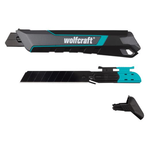 WOLFCRAFT nůž s ulamovací čepelí 18mm, zasouvací, PRO SAFETY, 4290000