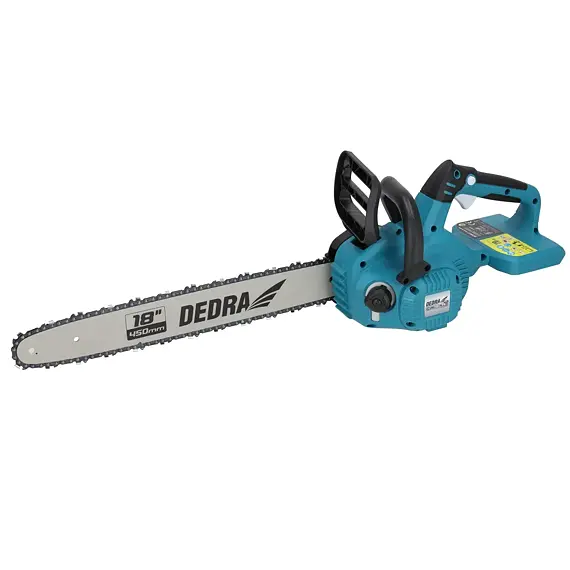 DEDRA aku řetězová pila 2*18V, 450mm, řetěz 3/8" 62z, bez baterie, DED7184VA