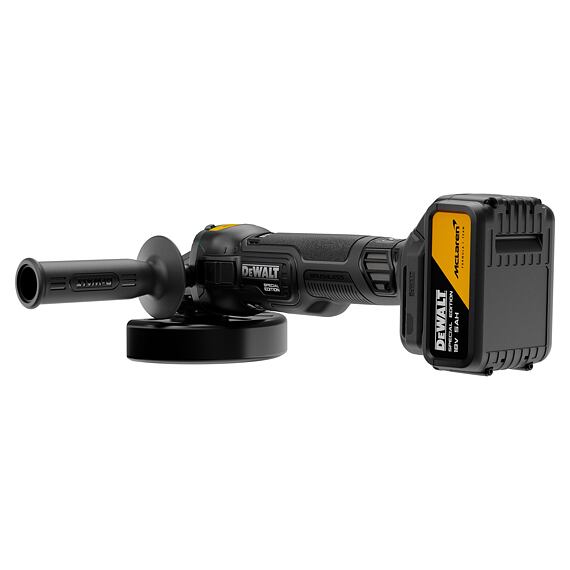 DeWalt DCG45MP2T aku bezuhlíková úhlová bruska 125mm, 18V/2*5Ah, kufr, edice McLaren F1