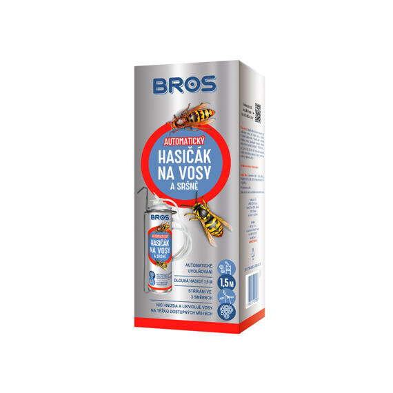 BROS sprej proti vosám a sršňům "hasičák" AUTOMATICKÝ 400ml