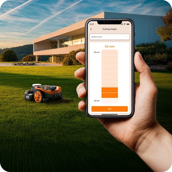 WORX Garden WR365E robotická sekačka VisionRTK stereo, řízená GPS signálem a kamerou