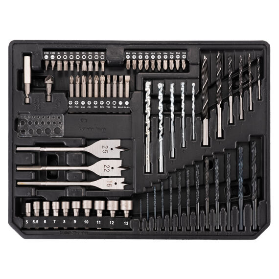 MAKITA E-24913 sada bitů a vrtáků 70 ks, kufr MAKPAC