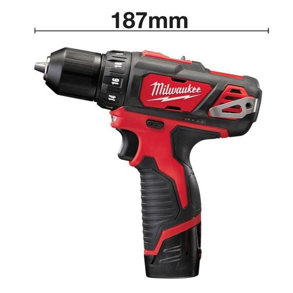MILWAUKEE M12 BDD-202C aku skrutkovač 12V/2*2Ah