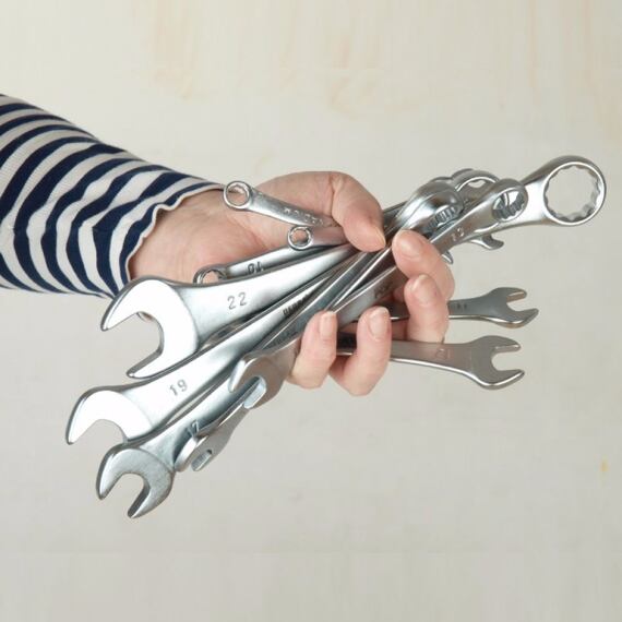 DEDRA klíče očkoploché sada 25ks v pouzdře, 6-32mm, 1406