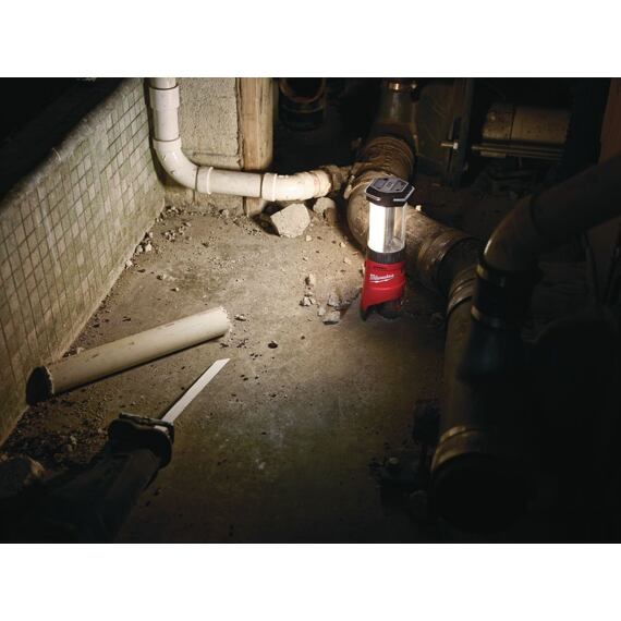 MILWAUKEE M12 LL-0 aku LED lucernová lampa 180° a 360°, 400/200/400 lm, IP24, bez baterie