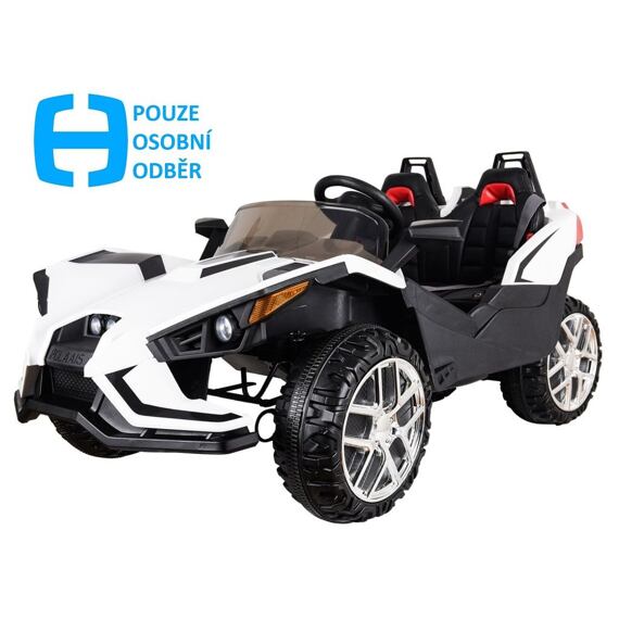 HECHT 58888WHITE aku autíčko 12V/10Ah, 4*35W, 3-4km/h