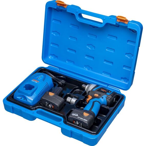 NAREX ASR 203-3SB aku rázový utahovák 1/2", 20V/2*3Ah, 150/260/260Nm, povolovací moment 350Nm