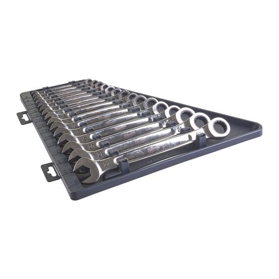 MILWAUKEE 4932464994 ráčnové klíče MAX BITE 15°,  sada 15ks, 8-22mm