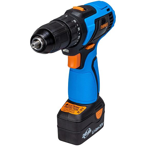 NAREX ASV 202-2 aku vrtačka 20V/2*2Ah, 47 Nm, 0-400/1450 ot./min