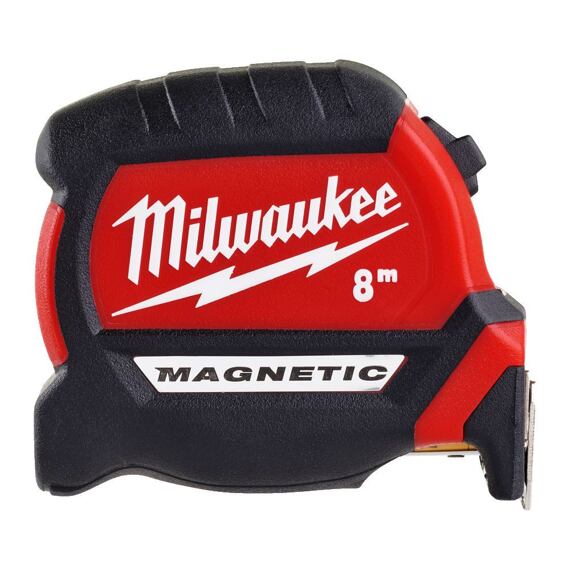 MILWAUKEE 4932464600 zvinovací meter 8m, 27 mm šírka, MAGNETIC PREMIUM, 3. generácia