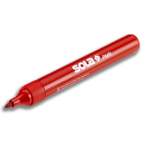 SOLA značkovač permanentný, odolný proti vode, ČERVENÝ, PMR