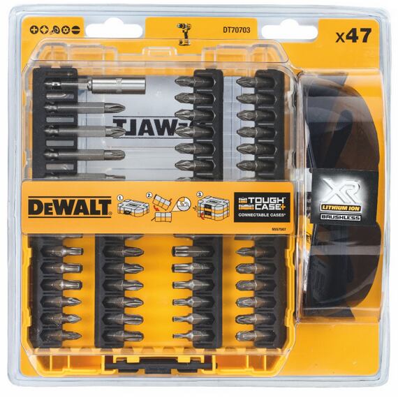 DeWalt DT70703 sada bitů 47-dílná + ochranné brýle