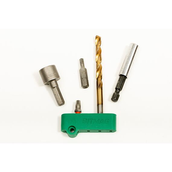 BITMAG držiak bitov k aku vŕtačkám MAGNETIC, composite, zelený