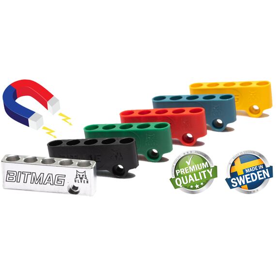 BITMAG držiak bitov k aku vŕtačkám MAGNETIC, composite, žltý
