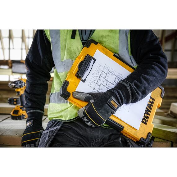 DeWalt DWST82732-1 TSTAK clipboard, písacia podložka s vnútorným úložným priestorom, LED lampa