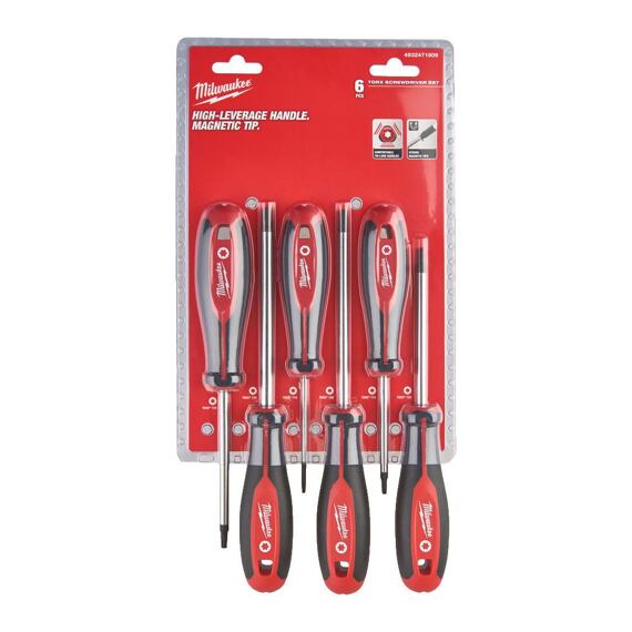 MILWAUKEE 4932471809 sada šroubováků Tri-lobe TORX T10-T40, 6ks