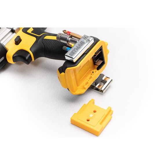 StealthMounts držiak na uloženie aku strojov DeWalt XR 18V i FLEXVOLT 60V, žltý, 1ks