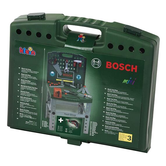 KLEIN dětský pracovní stůl a aku vrtacím šroubovákem BOSCH 238676