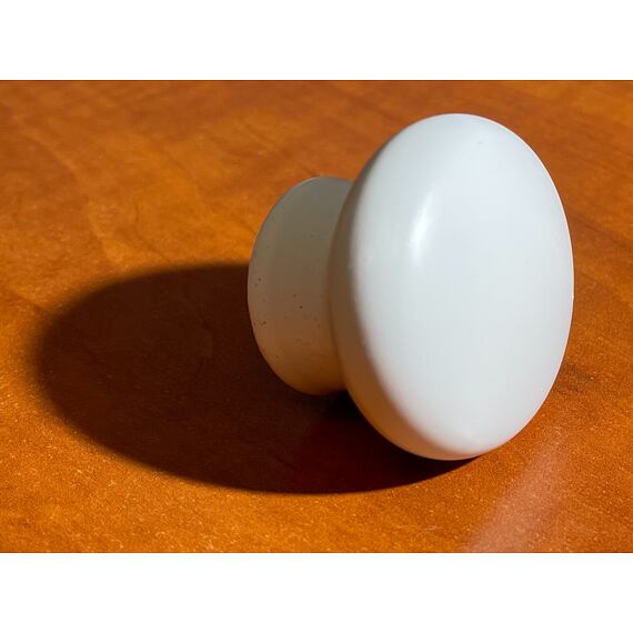 dřevěná knopka, úchytka 453 BUK bílá