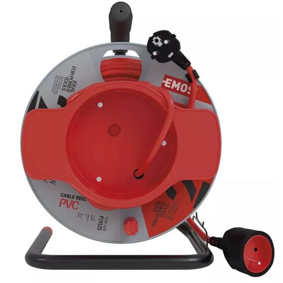 EMOS kábel 230V predlžovací 25m/1Z bubon 1,5mm PVC P19125