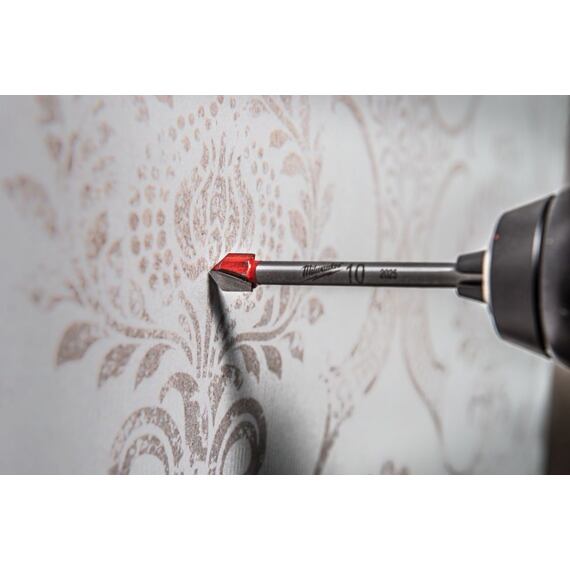 MILWAUKEE 4932471960 vrták 10*95mm na sklo a keramiku, zosilnená karbidová hlava, stopka s plôškami