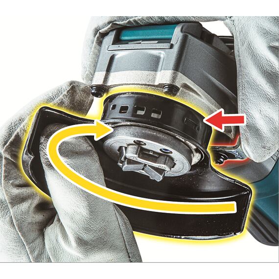 MAKITA GA041GZ aku uhlová brúska 40V XGT, systém X-LOCK, 3000-8500 ot./min., bez batérie
