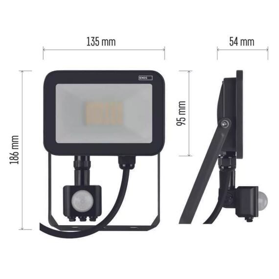 EMOS LED reflektor 20W s čidlem INOVO PROFI, 2200lm, ZS2722