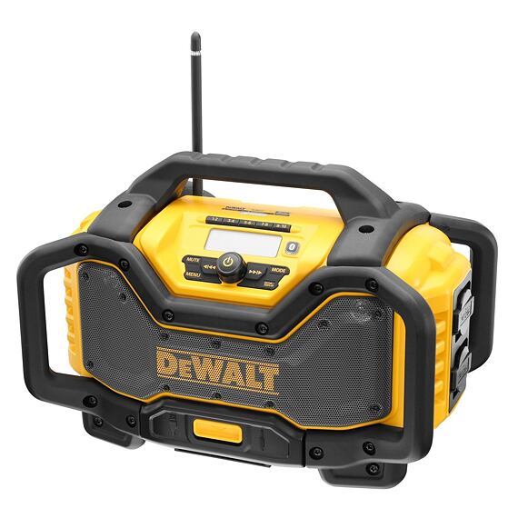 DeWalt DCR027 stavební aku rádio s nabíječkou XR baterií nebo 230V, USB, DAB+, AVRC, bez baterie
