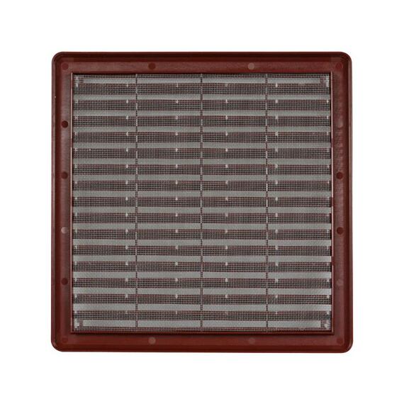 HACO mriežka vetracia 250*250mm so sieťovinou krytka PH hnedá 413133