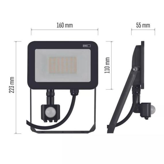 EMOS LED reflektor 30W s čidlem INOVO PROFI, 3300lm,  ZS2732