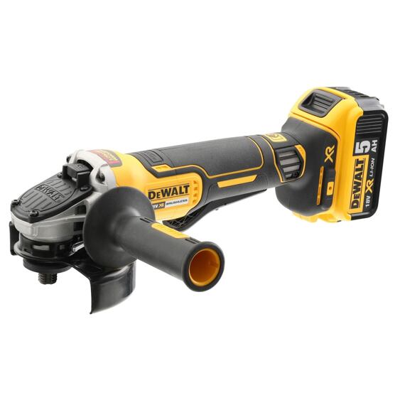 DeWalt DCG406N aku bezuhlíková úhlová bruska 18V, 125mm, elektronická brzda